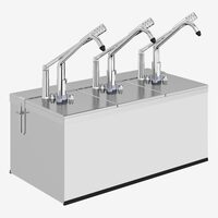 Dozator inox sosuri, 3 x 5.25L, 2xGN 1/4 KD-0214 Kalando