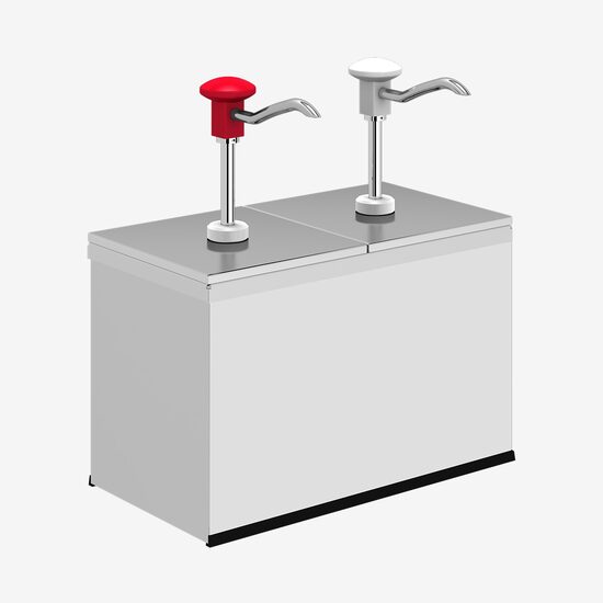 Dispenser sosuri dublu din inox 2 x 3L KD-002-2, Kalando
