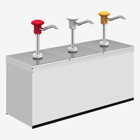 Dispenser sosuri triplu din inox, 3x3L, KD-002-3, Kalando