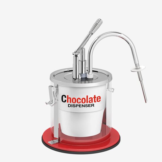 Dispenser din plastic, cu capac din inox, pentru recipient Nutella de 3L, KD-024 Kalando