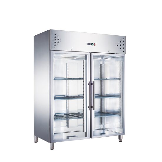 Dulap congelator vertical cu doua usi din sticla GN2/1, 1300 lt - Prochill