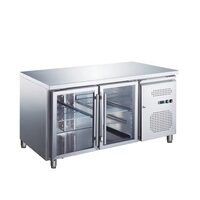 Masa rece SNACK cu doua usi din sticla, 228 lt - Prochill