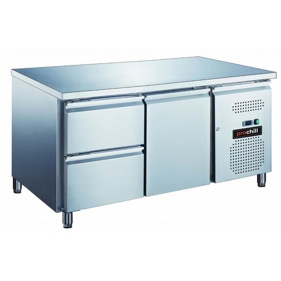 Masa rece joasa cu doua sertare si doua usi, 260 lt - Prochill