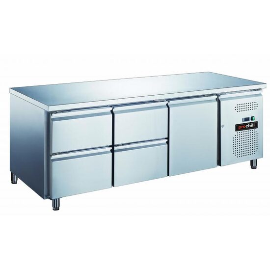 Masa rece joasa cu 4 sertare si o usa, 260 lt - Prochill