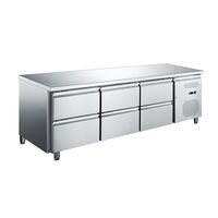 Masa rece joasa cu 6 sertare, 260 lt - Prochill