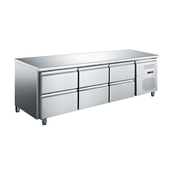 Masa rece joasa cu 6 sertare, 260 lt - Prochill