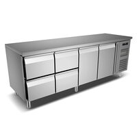 Masa rece joasa cu 4 sertare si doua usi, 352 lt - Prochill