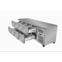 Masa rece joasa cu 8 sertare, 352 lt - Prochill