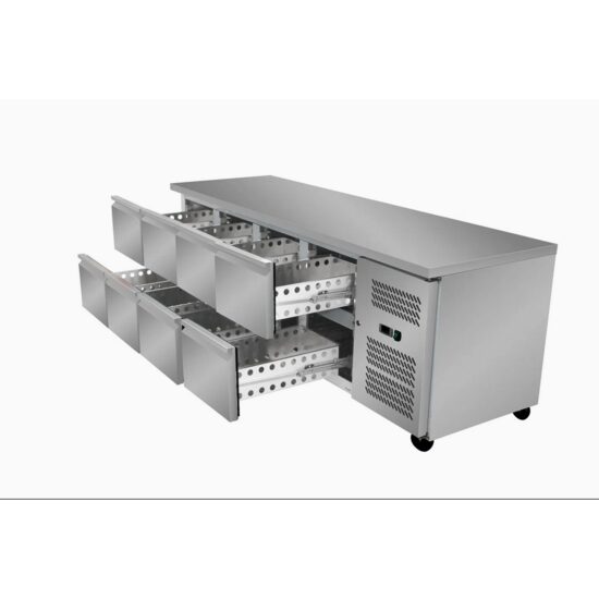 Masa rece joasa cu 8 sertare, 352 lt - Prochill