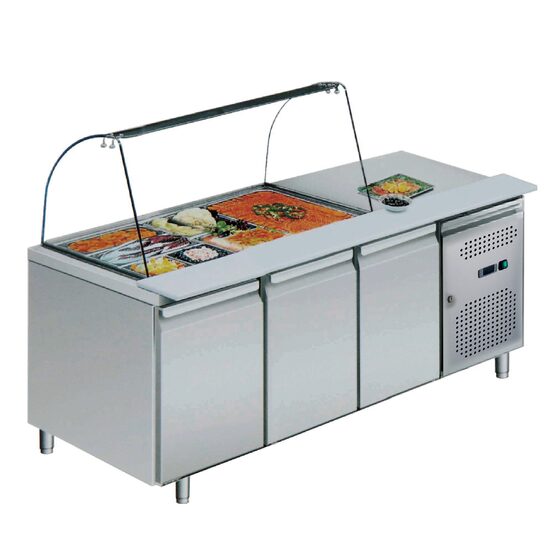 Masă rece cu 3 usi, tip saladetă, 465 lt - Prochill