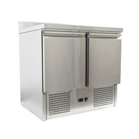Masă rece cu doua usi si rebord, tip saladetă, 240 lt - Prochill