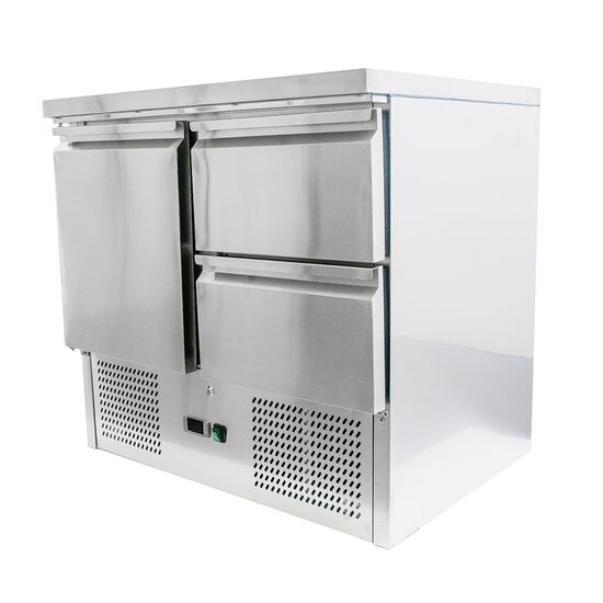 Masă rece cu o usa si doua sertare, tip saladetă, 230 lt - Prochill