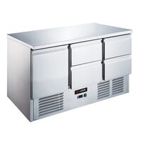Masă rece cu o usa si 4 sertare, tip saladetă, 368 lt - Prochill