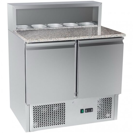 Salatiera refrigerata cu doua usi, blat din granit, 240 lt - Prochill