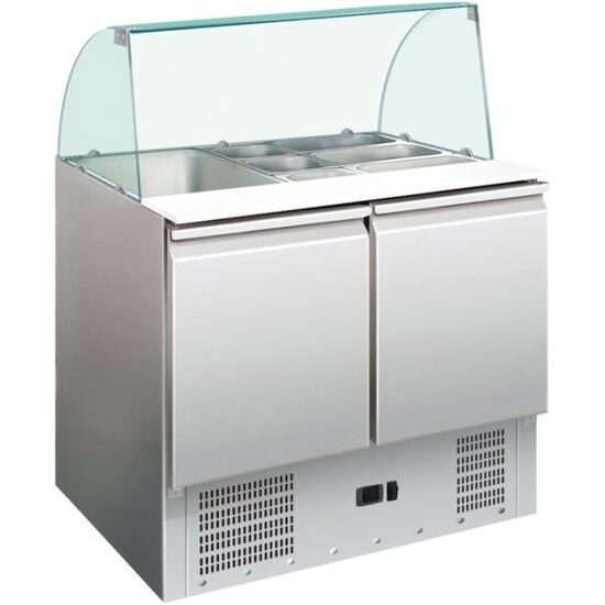 Salatiera refrigerata cu vitrina si doua usi, 240 lt - Prochill