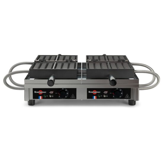 Aparat pentru waffles dublu 3×5 Bruxelles 180°– Krampouz