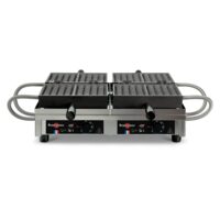 Aparat pentru waffles dublu 4×6 Bruxelles 180°– Krampouz