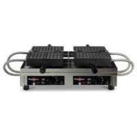 Aparat pentru waffles dublu 4×7 Bruxelles 180°– Krampouz