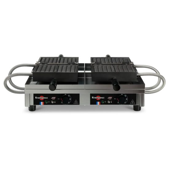 Aparat pentru waffles dublu 4×7 Bruxelles 180°– Krampouz