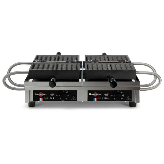Aparat pentru waffles dublu 4 x 5 Liège 180° – Krampouz