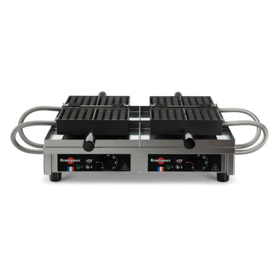 Aparat pentru waffles dublu 4 x 6 Liège 180° – Krampouz