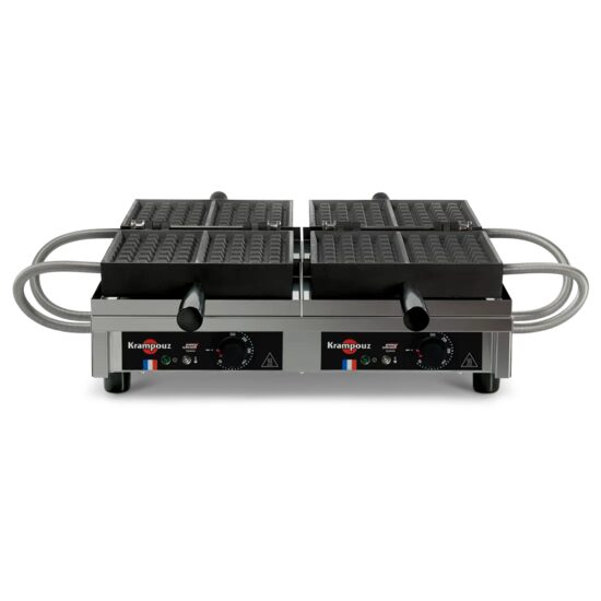 Aparat pentru waffles dublu 4 x 7 Liège 180° – Krampouz