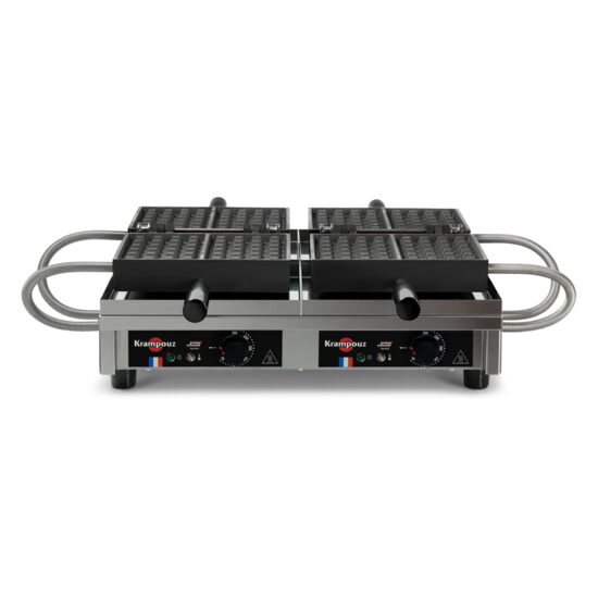 Aparat pentru waffles dublu 4 x 6 Liège Party 180° – Krampouz