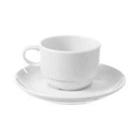 Ceasca cu farfurie Bianco 90 ml, Fine Dine, Alb
