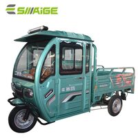 Tricicletă electrică Saige cu o singura cabina, pentru transport marfa