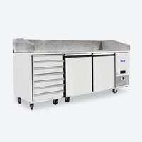 Banc pizza 2 usi si 7 sertare - Atosa