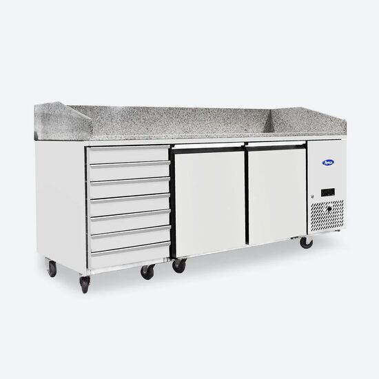 Banc pizza 2 usi si 7 sertare - Atosa