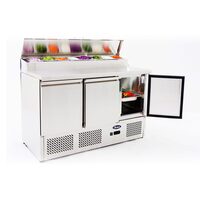 Salatiera refrigerata cu 3 usi si vitrina - Atosa