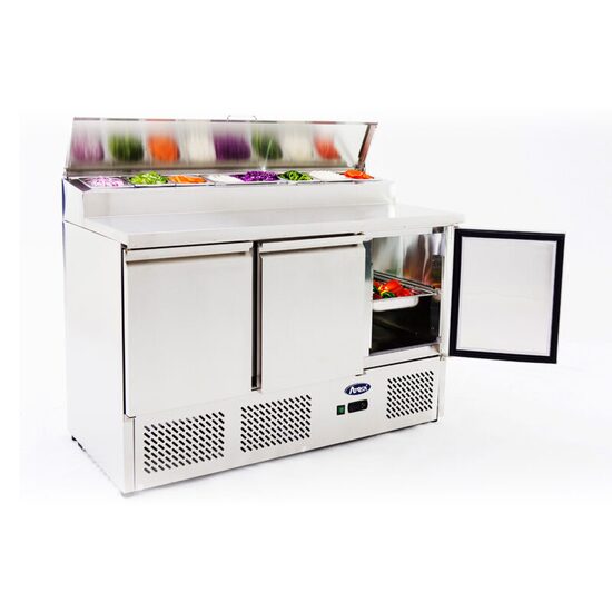 Salatiera refrigerata cu 3 usi si vitrina - Atosa