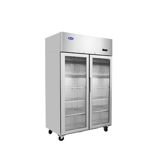 Dulap congelator cu doua usi din sticla, racire ventilata, 900 lt - Atosa