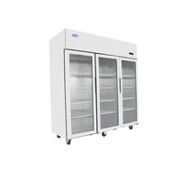 Dulap frigorific cu 3 usi din sticla, racire statica, 1400 lt - Atosa
