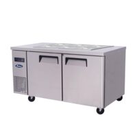 Masă frigorifică cu doua usi, pentru preparare sandwich, 460 lt - Atosa