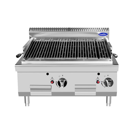 Gratar cu roca vulcanica 80x90x60 cm - Atosa