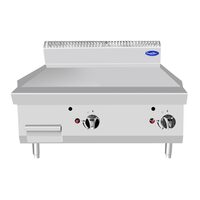 Gratar pe gaz de banc suprafață netedă dubla, linia 700 - Atosa