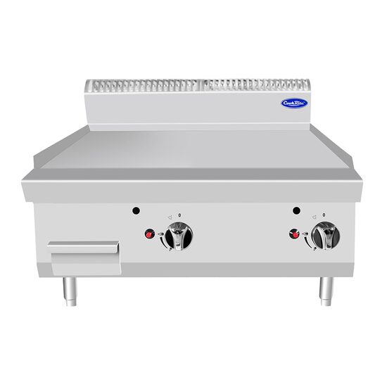 Gratar pe gaz de banc suprafață netedă dubla, linia 900 - Atosa