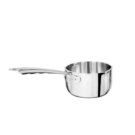 Cratiță cu mâner din oțel inoxidabil și două guri de scurgere Alu-inox 5-Ply 