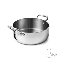 Oala Alu-inox 3-Ply cu doua mânere din inox