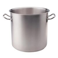 Oală înaltă din oțel inoxidabil pentru plite cu inducție, cu două mânere