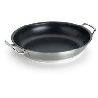 Tigaie pentru omletă cu mâner tubular din oțel inoxidabil și strat interior din platină