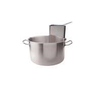 Oală cu doua manere si strecurătoare cu 4 segmente