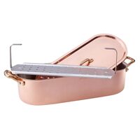 Tavă pentru pește cu grătar și capac