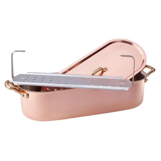 Tavă pentru pește cu grătar și capac