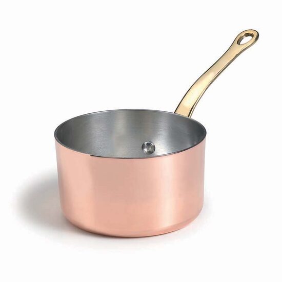 Cratiță de cupru cu mâner din alamă