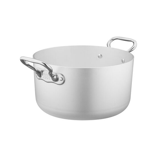 Oală din aluminiu pentru inductie, cu două mânere din oțel inoxidabil