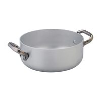 Cratită din aluminiu pentru inductie, grosime 3mm, cu doua mânere din oțel inoxidabil