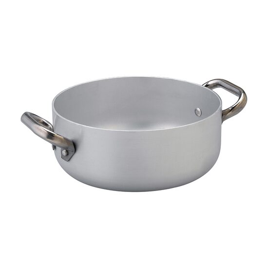 Cratită din aluminiu pentru inductie, grosime 3mm, cu doua mânere din oțel inoxidabil